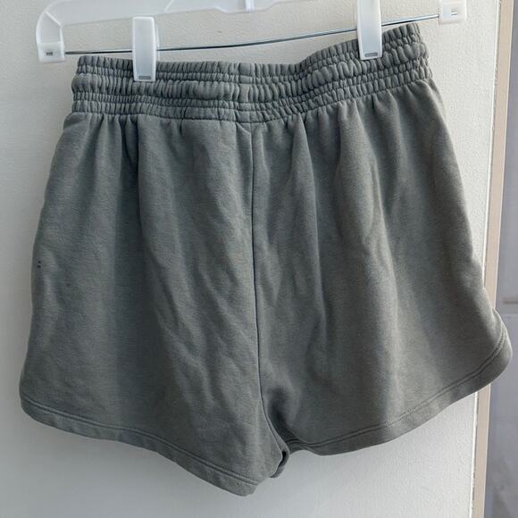 Women's Sage Green Sweat Shorts Small - Picture 5 of 6
